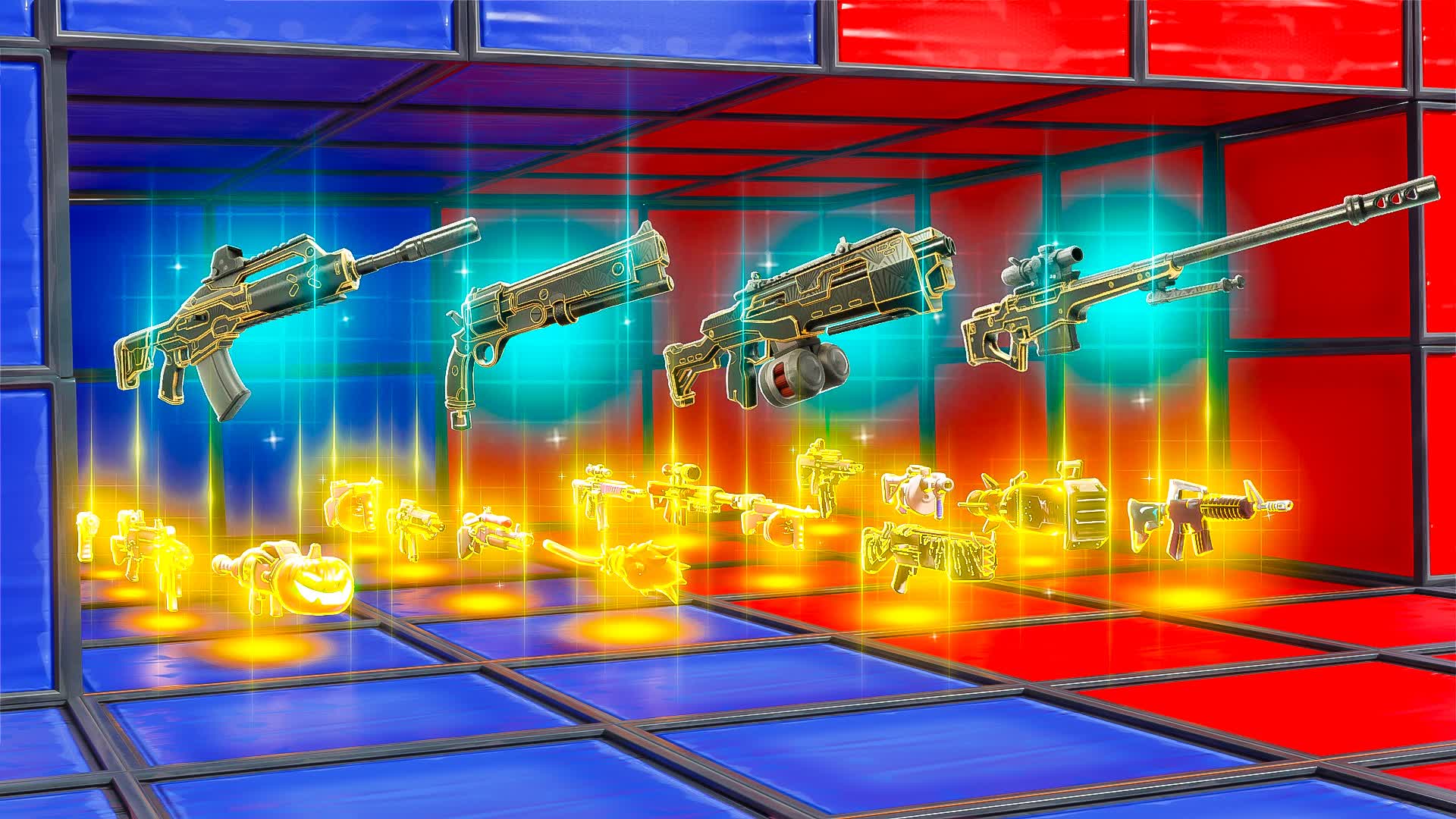 🚀MEGA RED VS BLUE⭐ GUN GAME REMIX