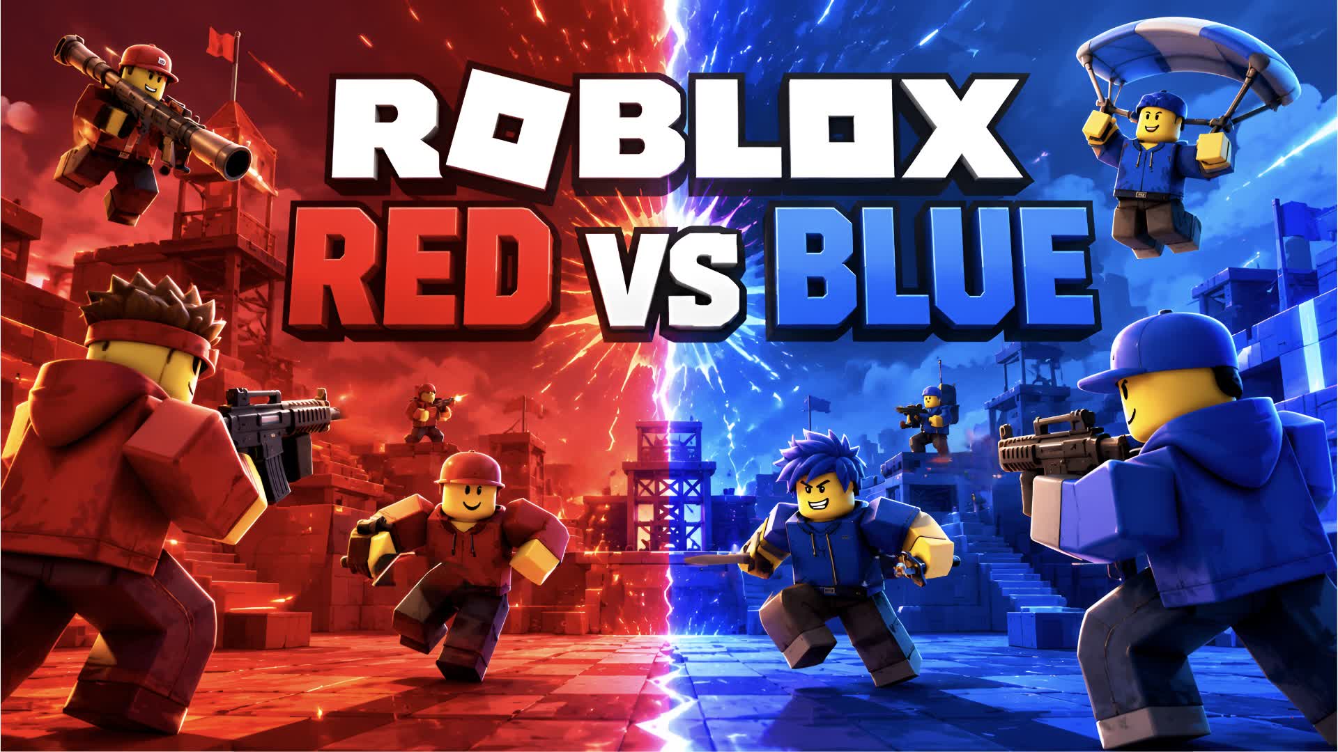ROBLOX RED vs BLUE 🤖🔴🔵