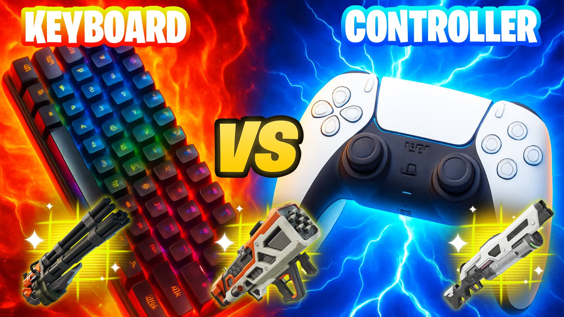 KEYBOARD VS CONTROLA RED VS BLUE 🔴🔵