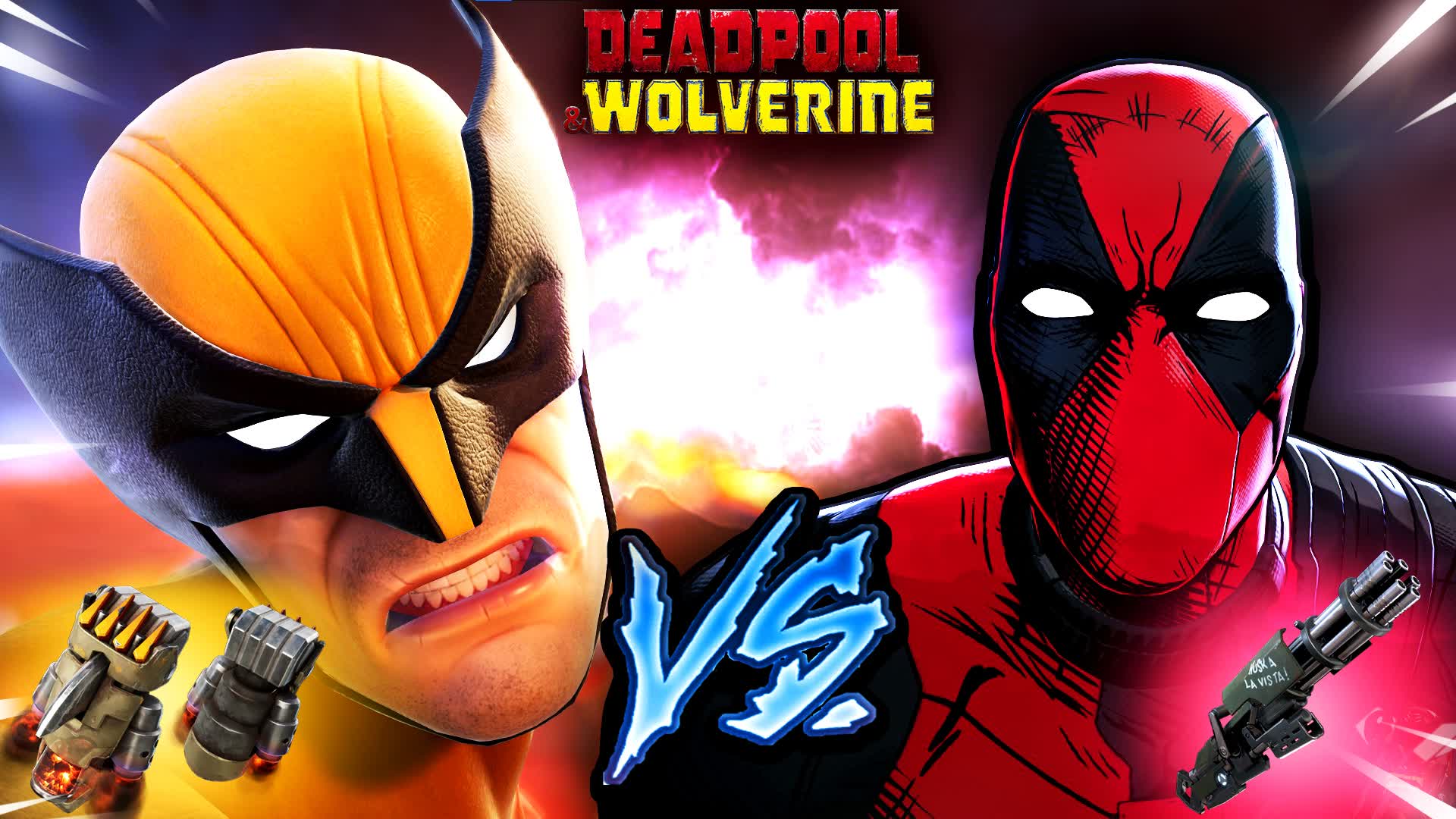 DEADPOOL vs WOLVERINE 🔴💛
