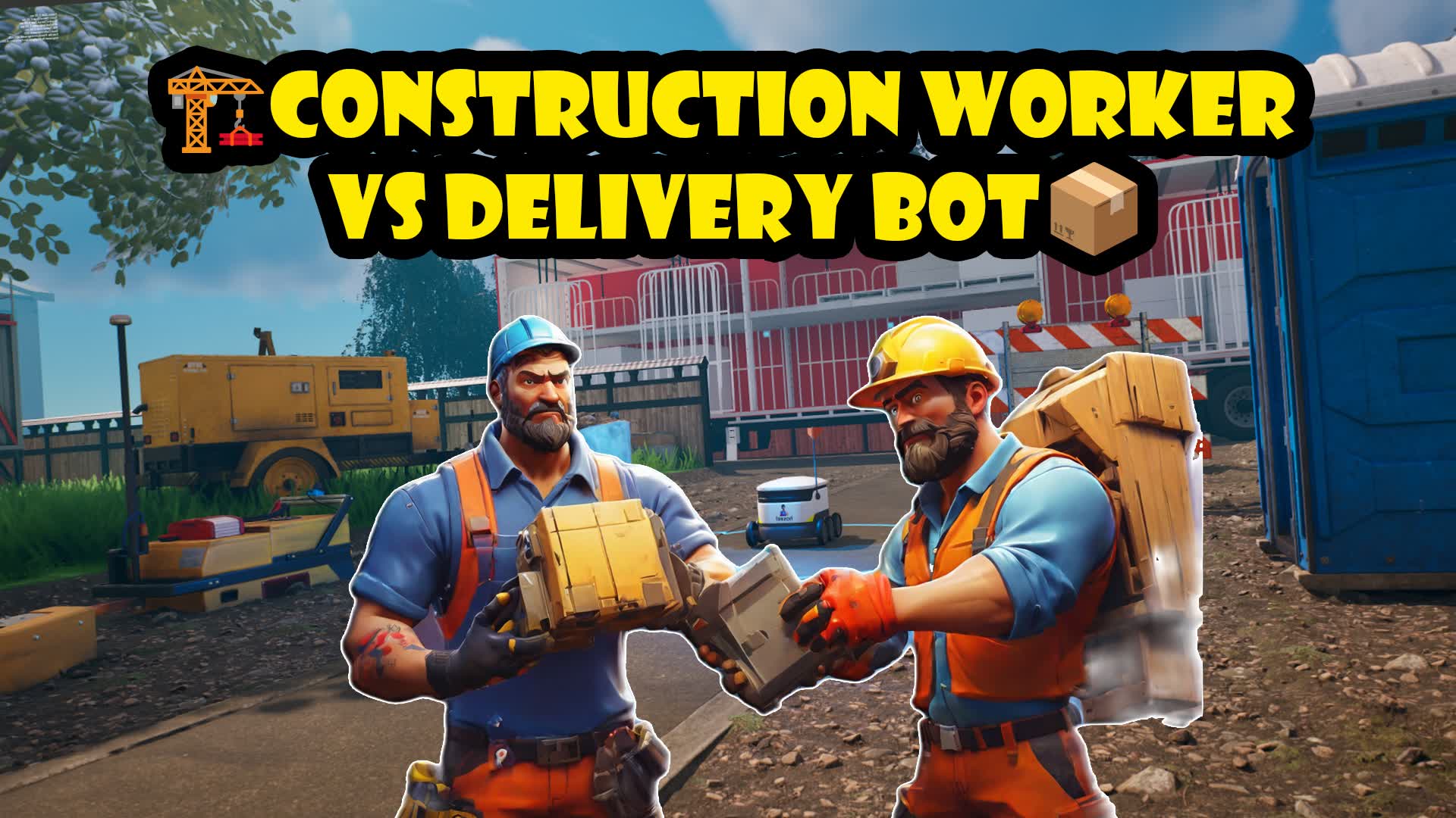 🏗Construction worker vs delivery bot📦