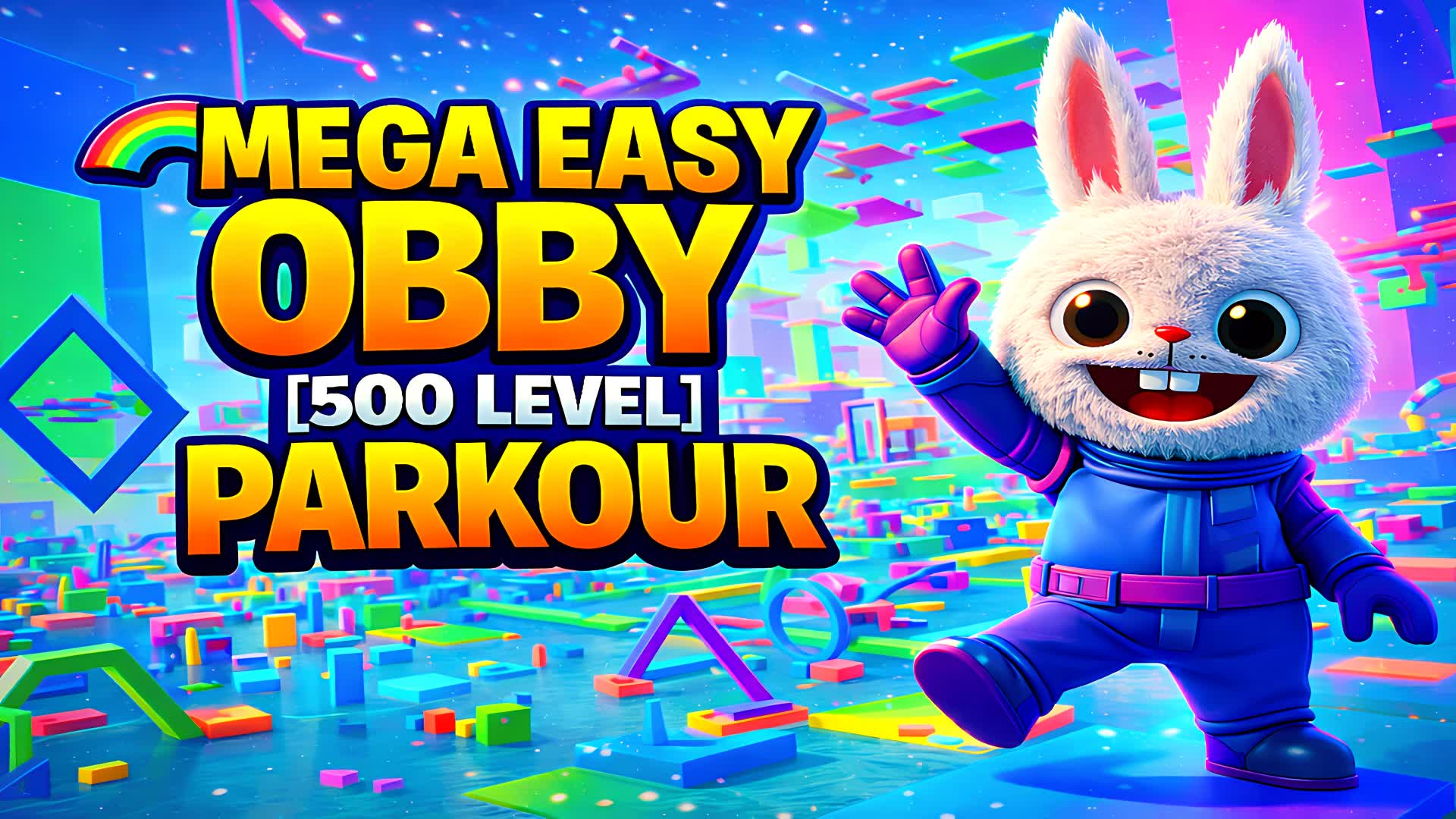 🌈MEGA EASY OBBY [500 LEVEL] PARKOUR