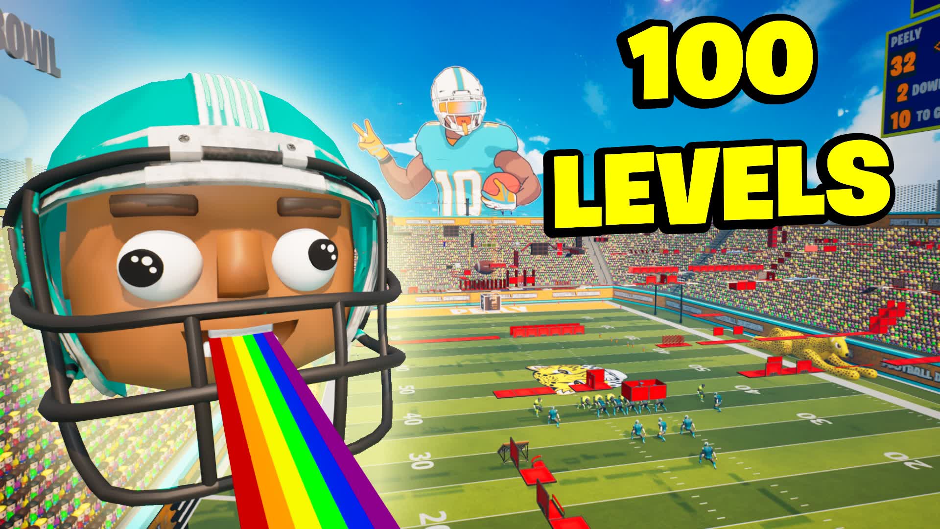 100 LEVEL TYREEK HILL DEATHRUN🏈