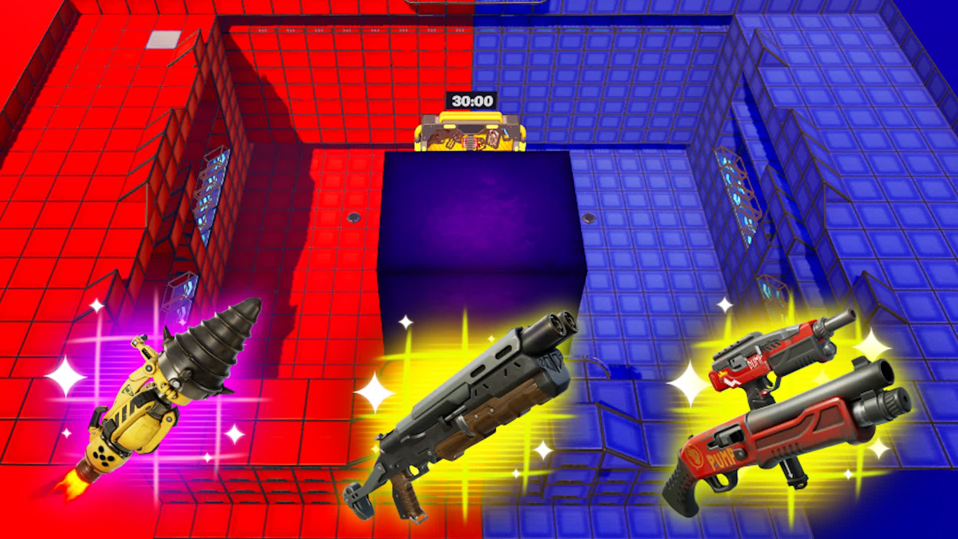 CUBE RED VS BLUE🔴🔵 NEW WEAPONS
