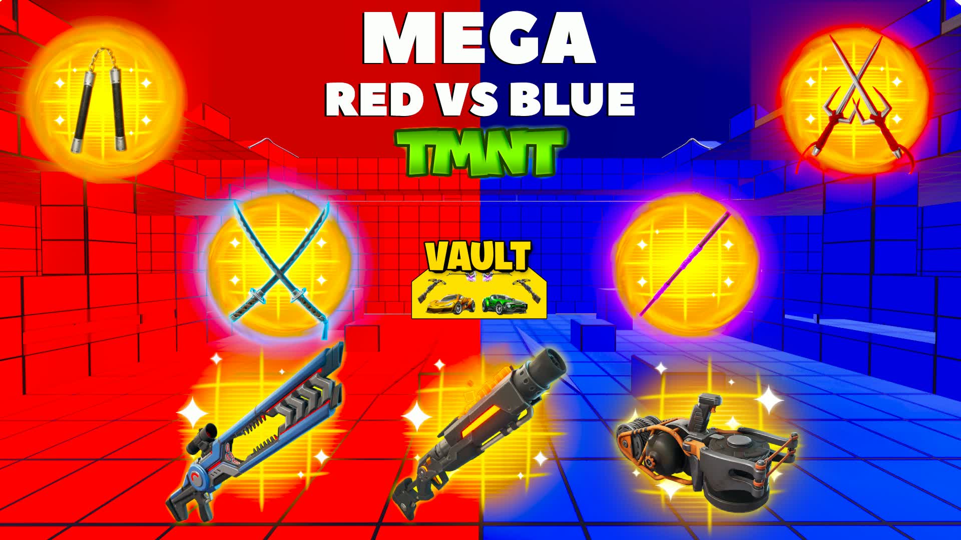 MEGA TMNT RED VS BLUE 🔴🔵