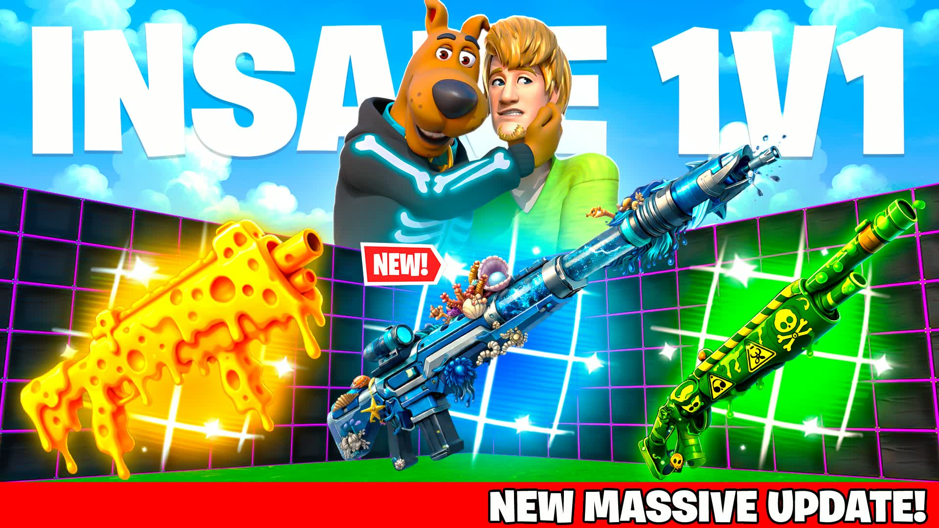 INSANE 1V1 FFA - ALL GUNS & RIDES