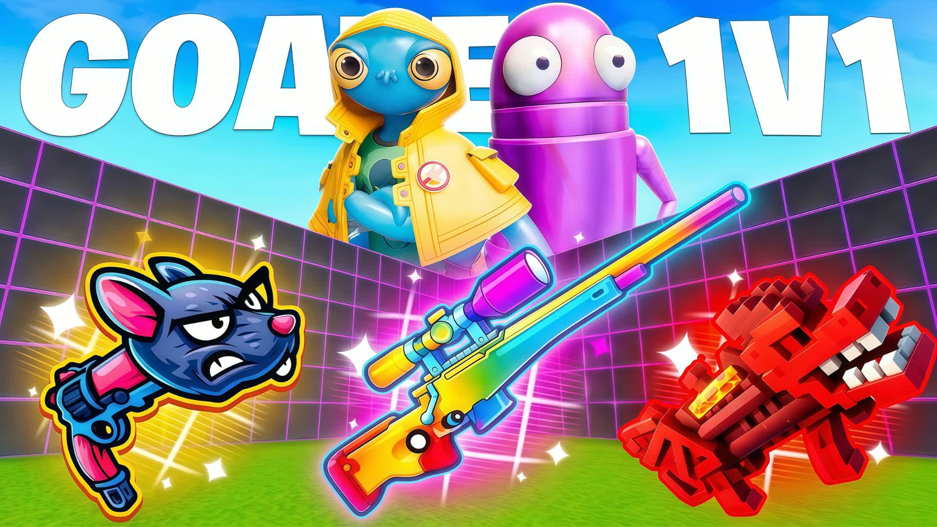 GOATED 1V1 FFA - All GUNS & RIDES