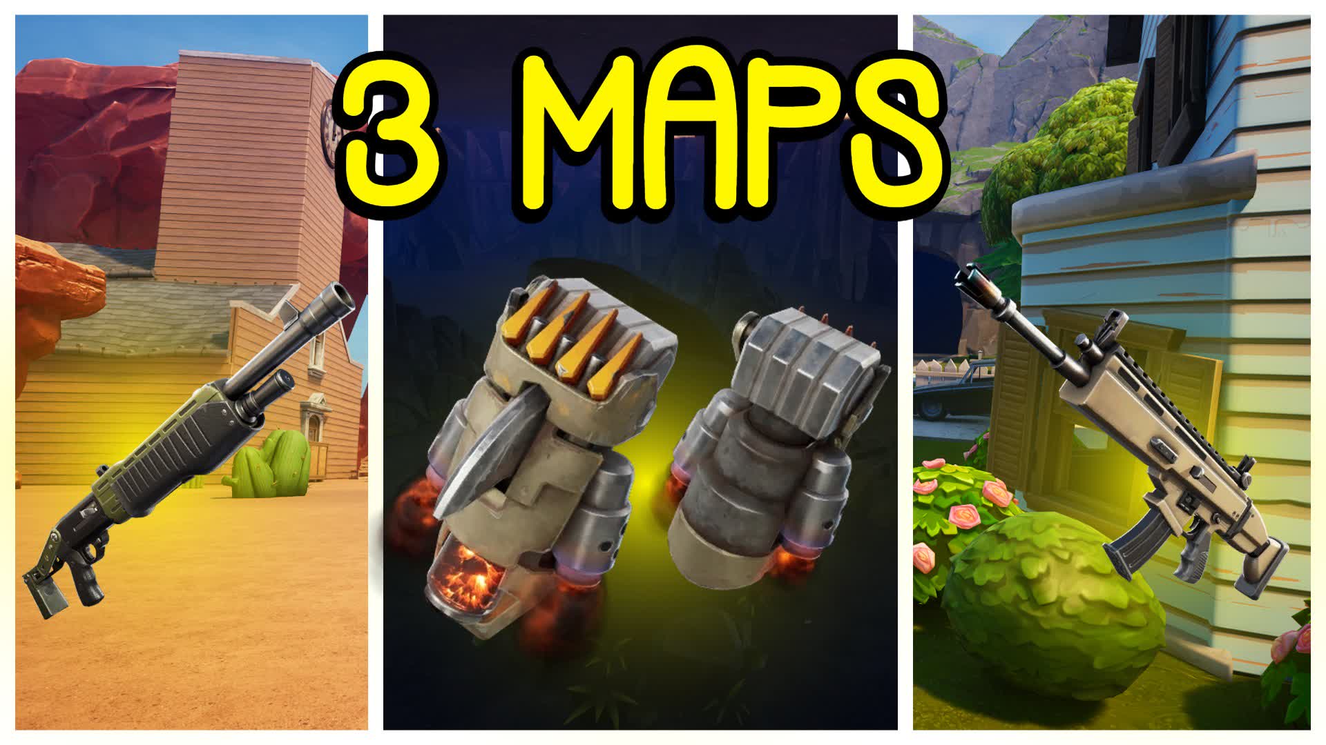 🎯ONE SHOT GUN GAME🎯 3 MAPS 🌎