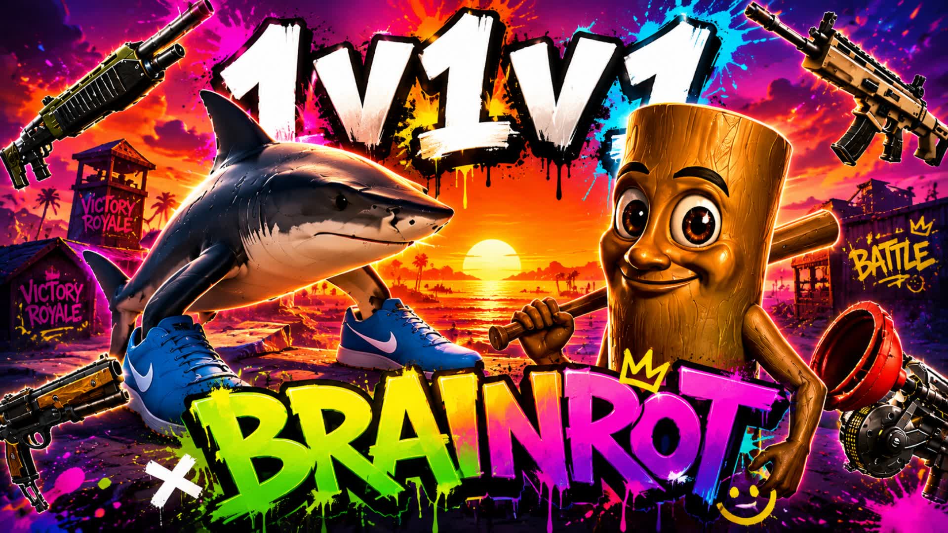 1v1v1 BRAINROT 1v1 Free for All