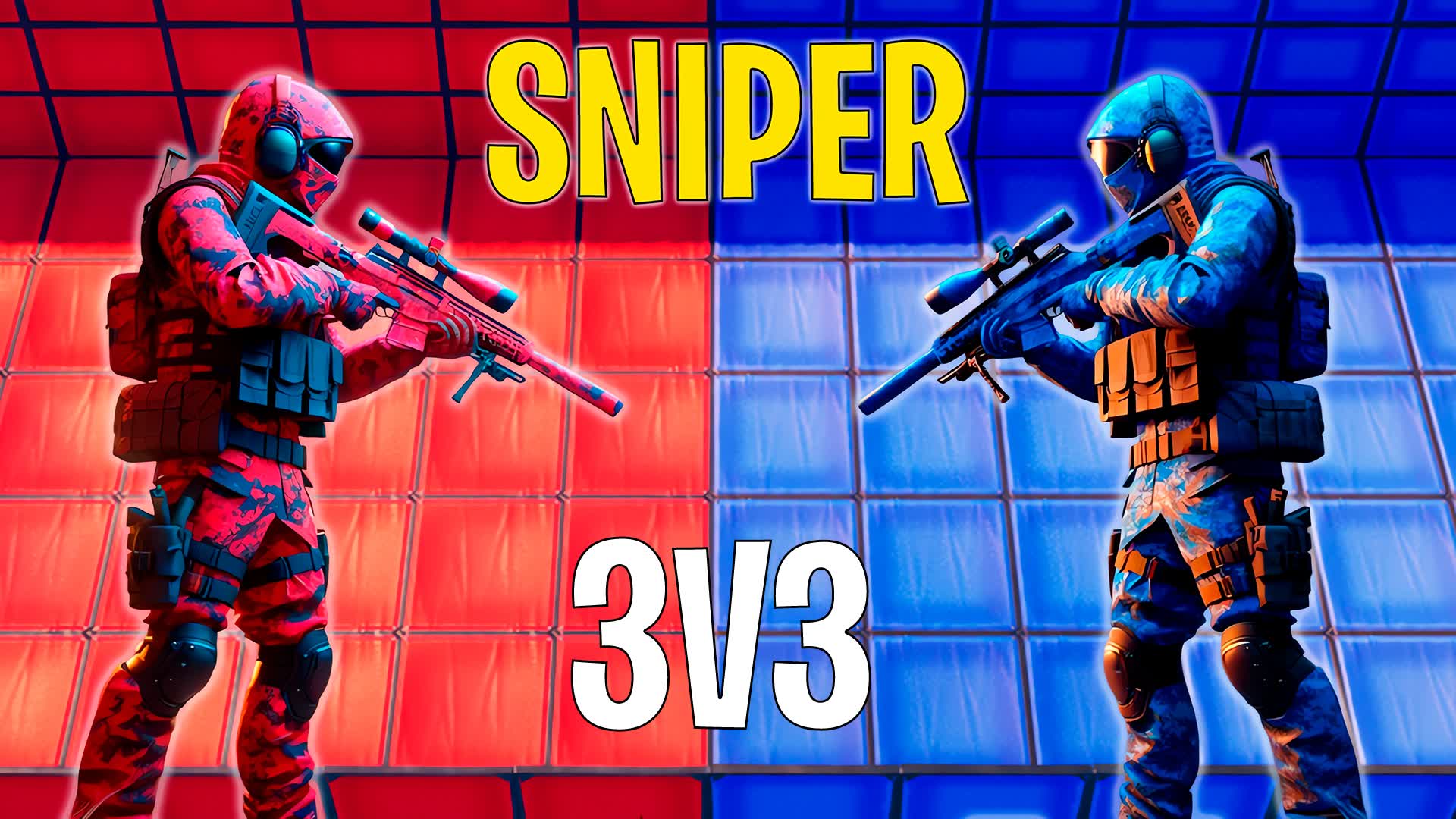 RED vs BLUE SNIPER 3v3 🔴🔵