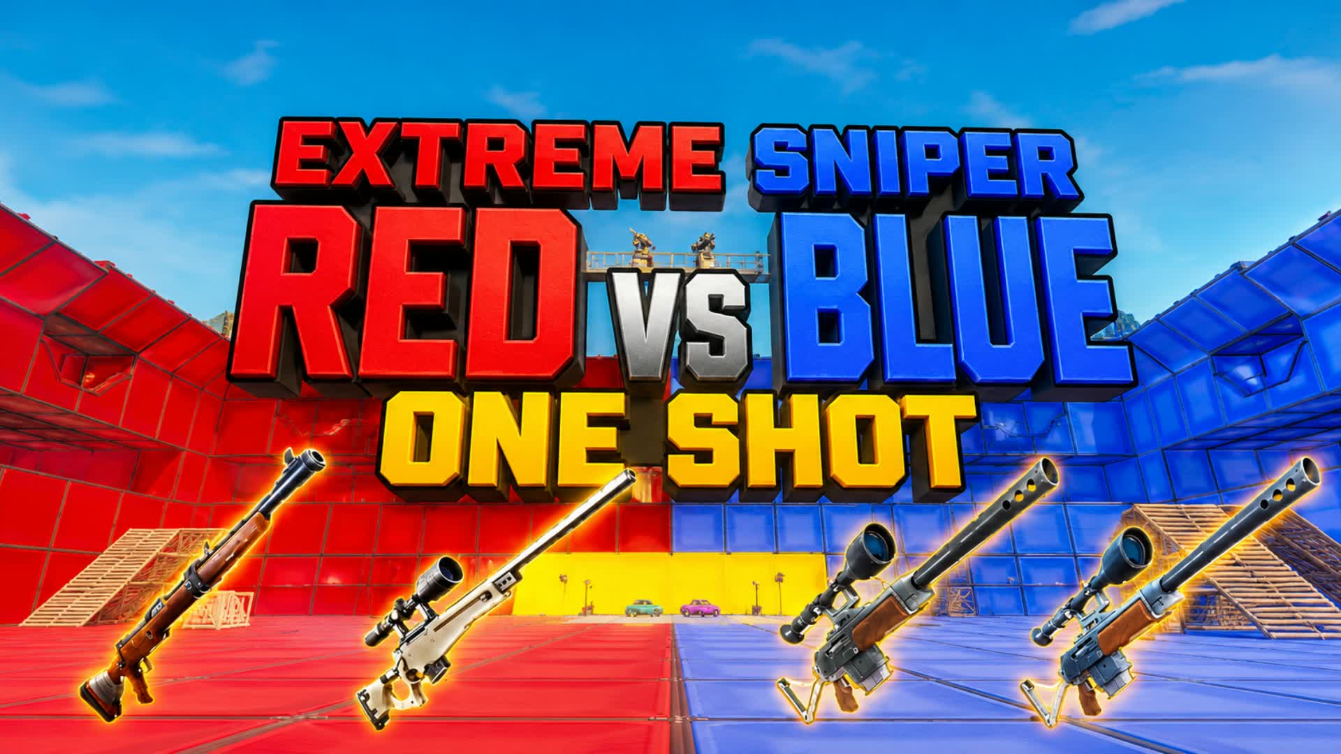 🔴Extreme Sniper Red Vs Blue One Shot🔵