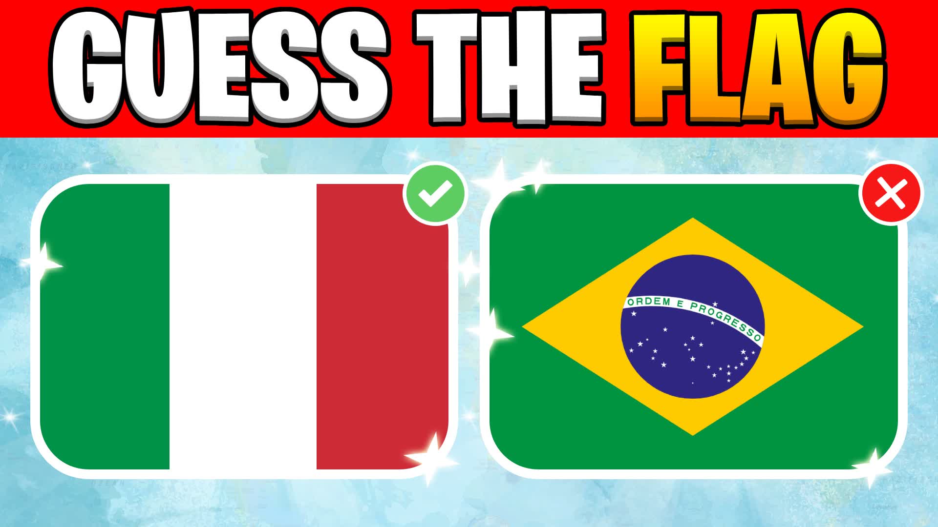 GUESS THE FLAG 🚩PARKOUR FALL GUYS
