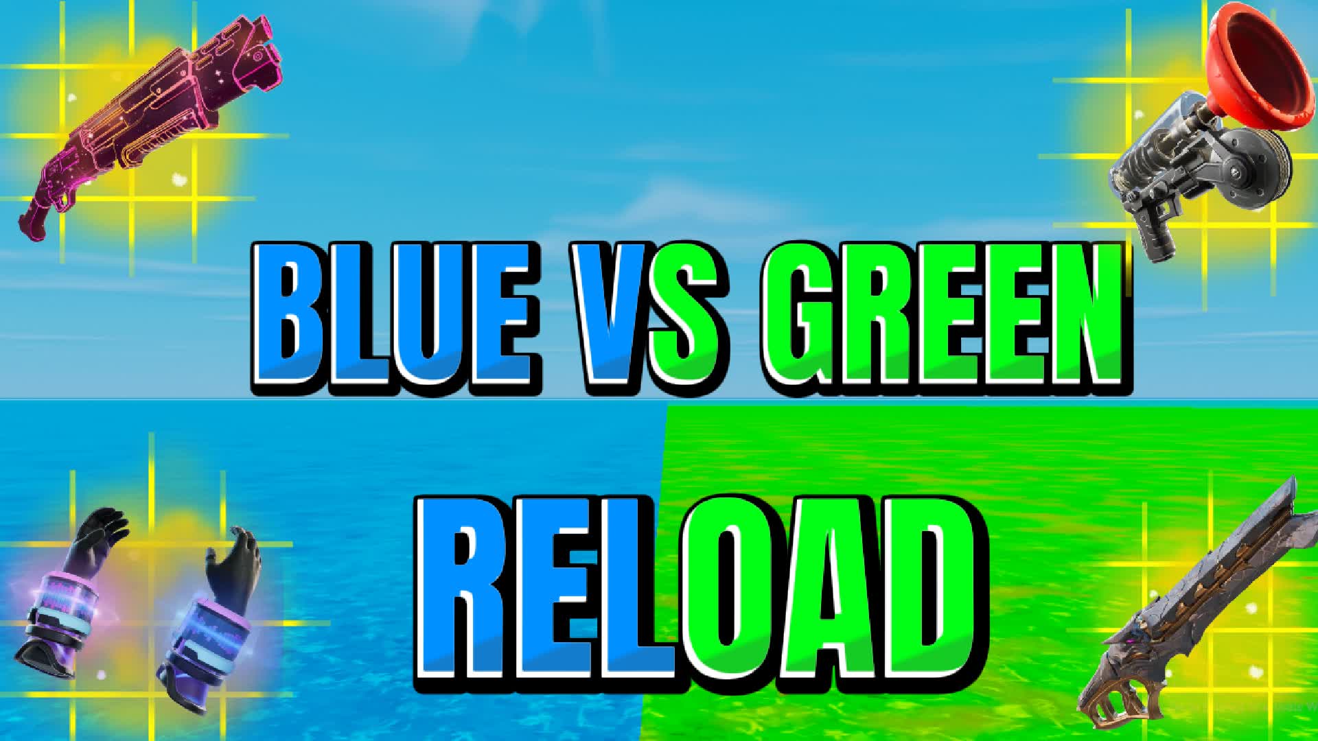 BLUE VS GREEN REALISTIC RELOAD PVP