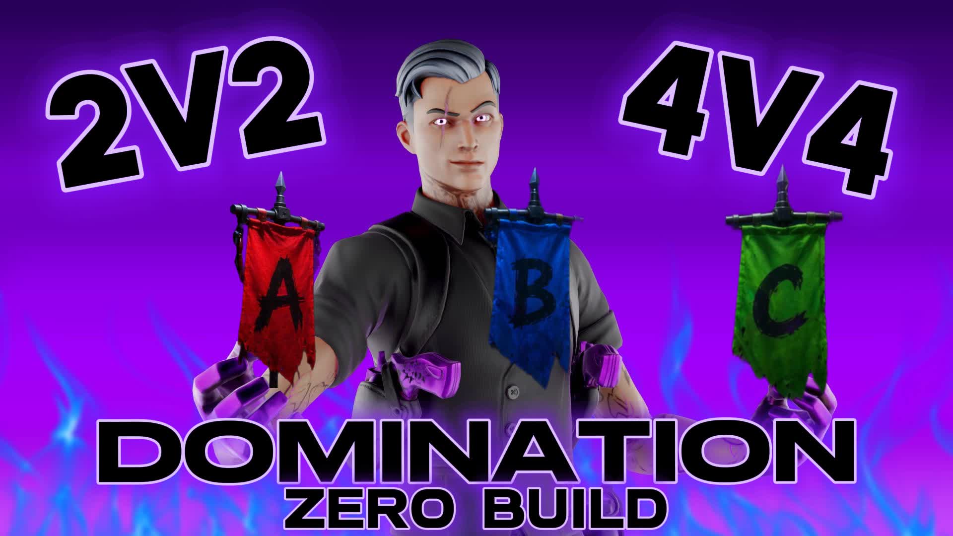 Domination 2v2-4vs4 Zero Build
