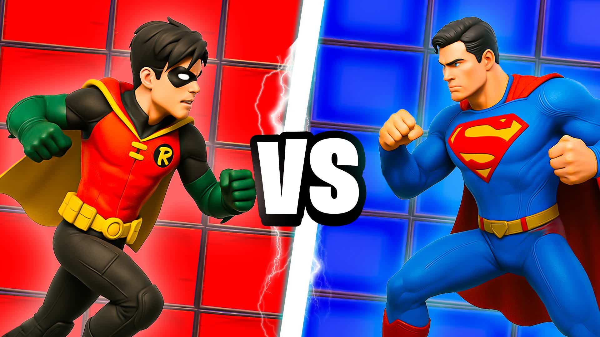 SUPER HEROES RED VS BLUE 🔴🔵