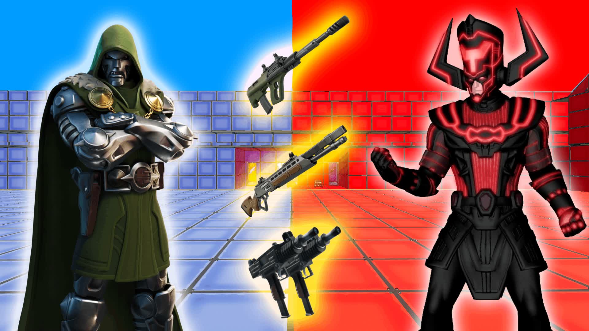 🔴🔵GALACTUS VS DOCTOR DOOM RED VS BLUE