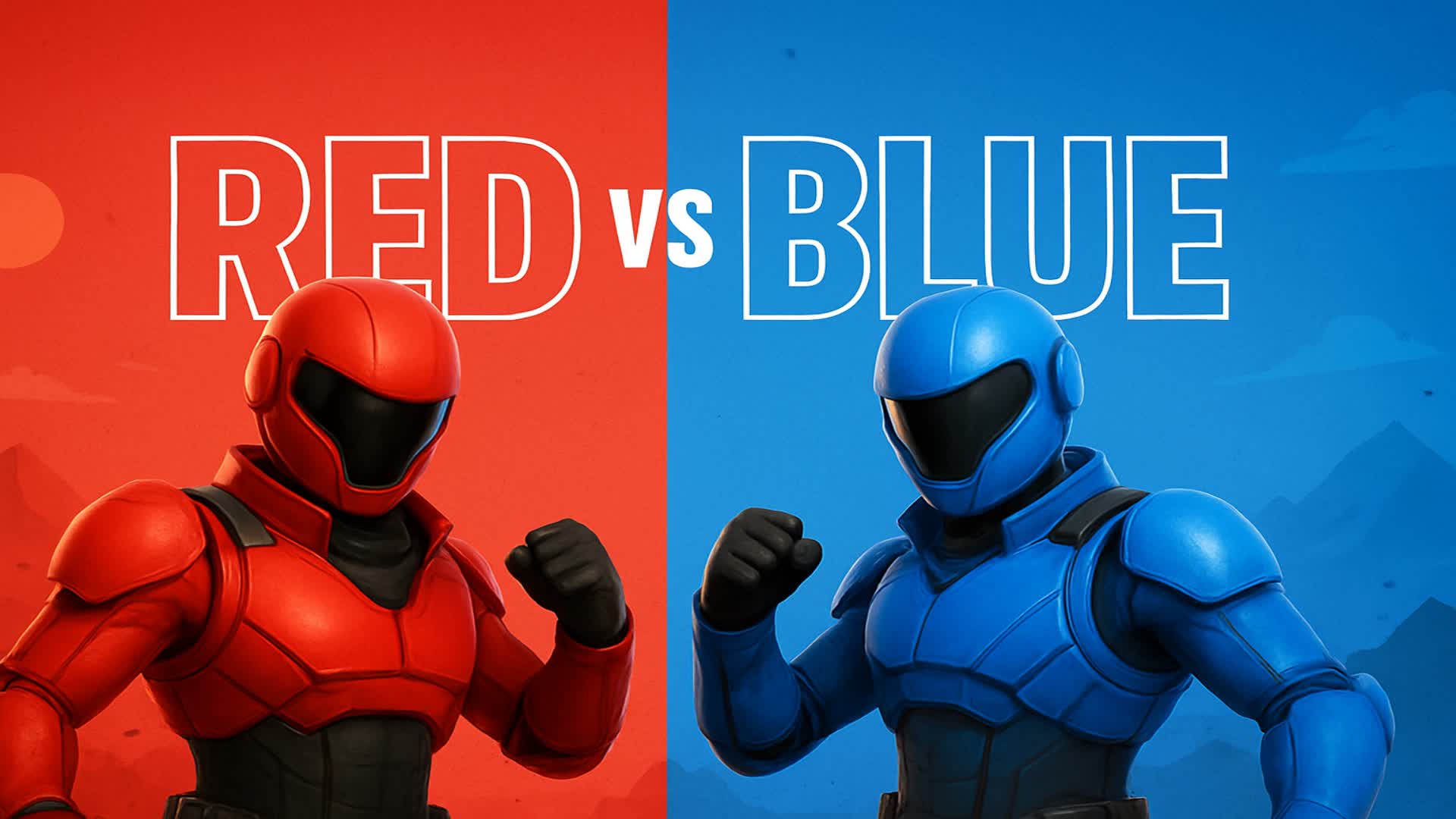 RED🔴 VS BLUE🔵 No Build🚫