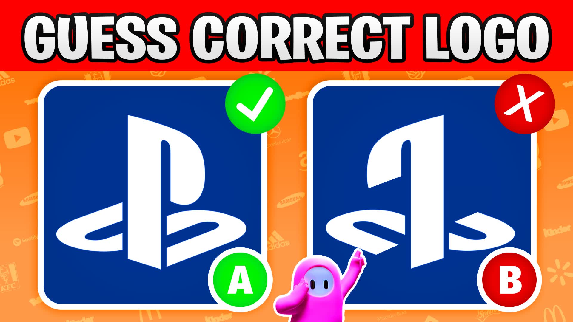 GUESS THE REAL LOGO 🔍PARKOUR MINIGAME
