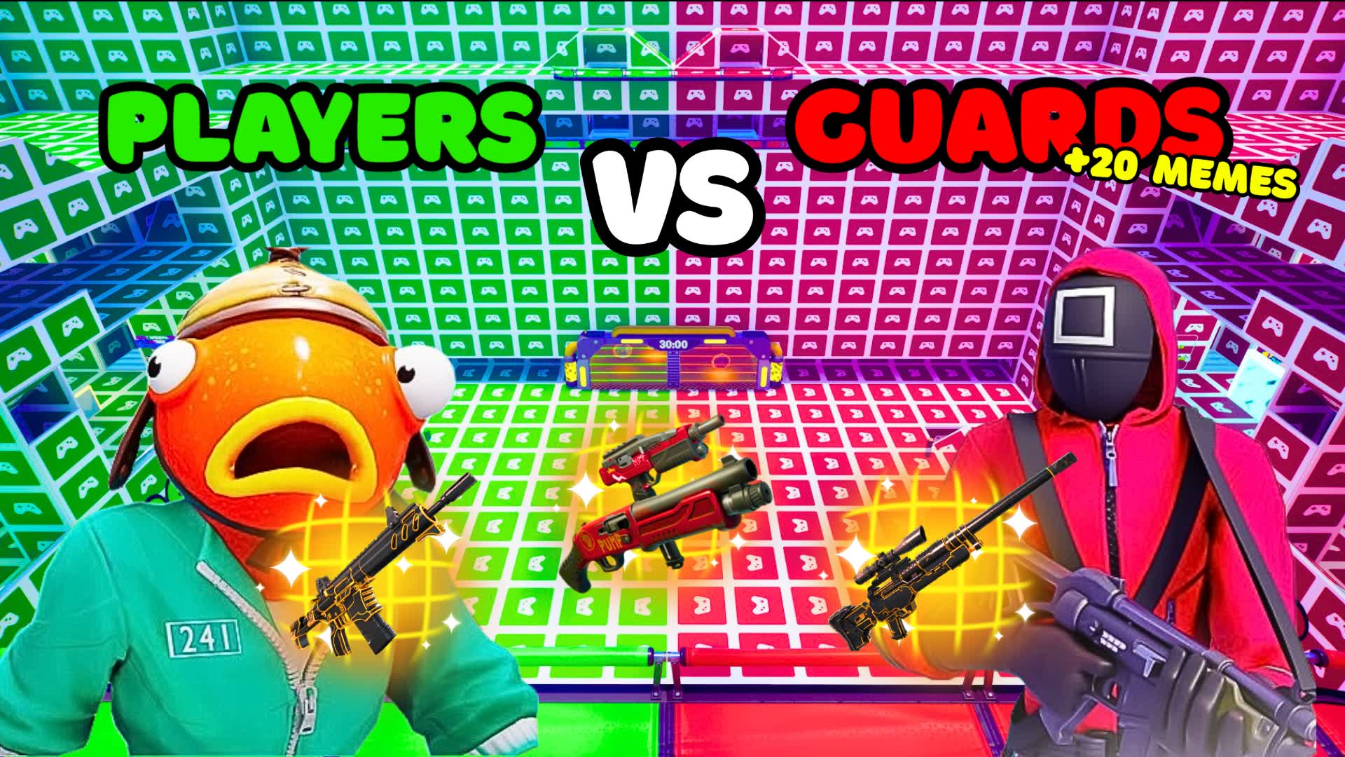 PLAYERS VS GUARDS 🟢🔴