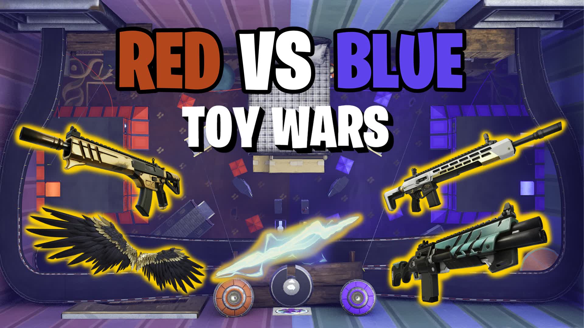 🔴RED VS 🔵BLUE TOY WARS