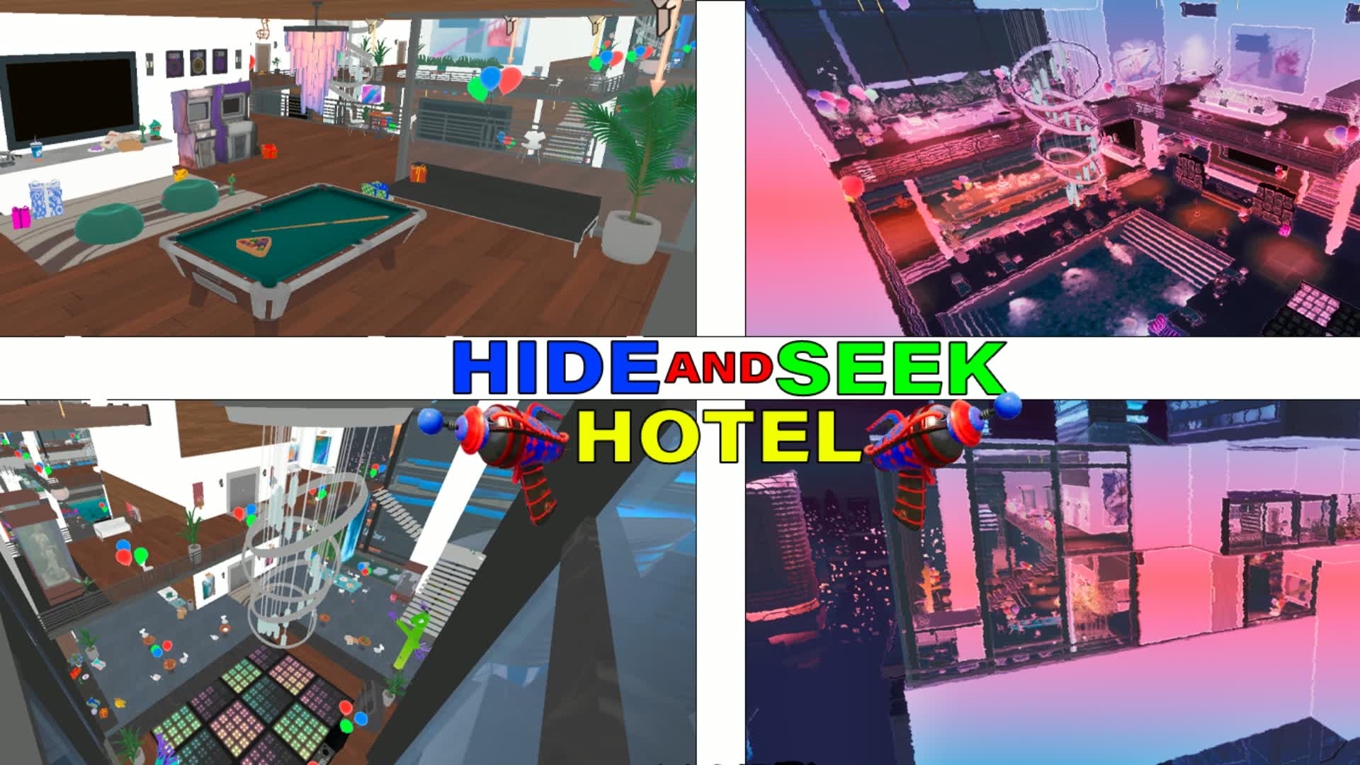 🔥HIDE AND SEEK PARTY 🏨