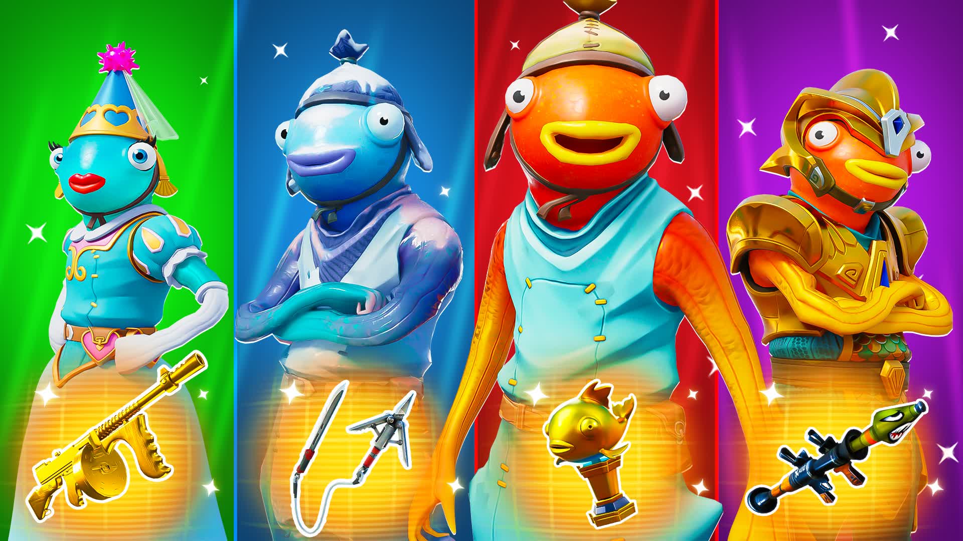 ⭐REDvsBLUEvsPURPLEvsGREEN⭐