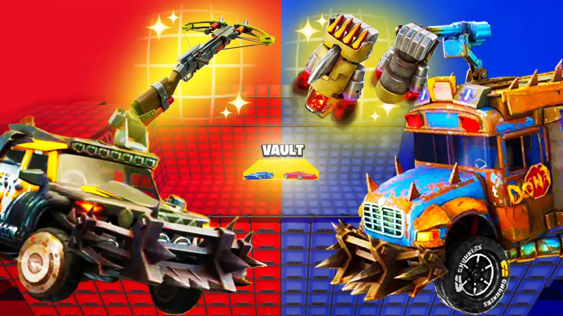 🛡️ CARS RED VS BLUE 🔴🔵
