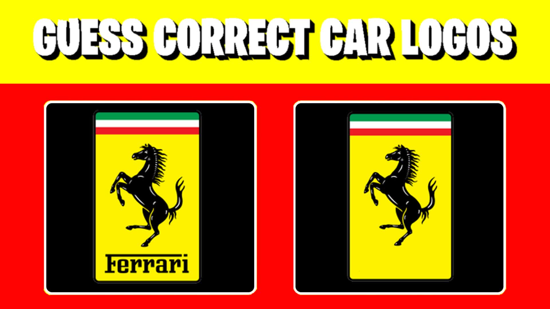 GUESS CORRECT LOGOS - CAR EDITION🚗