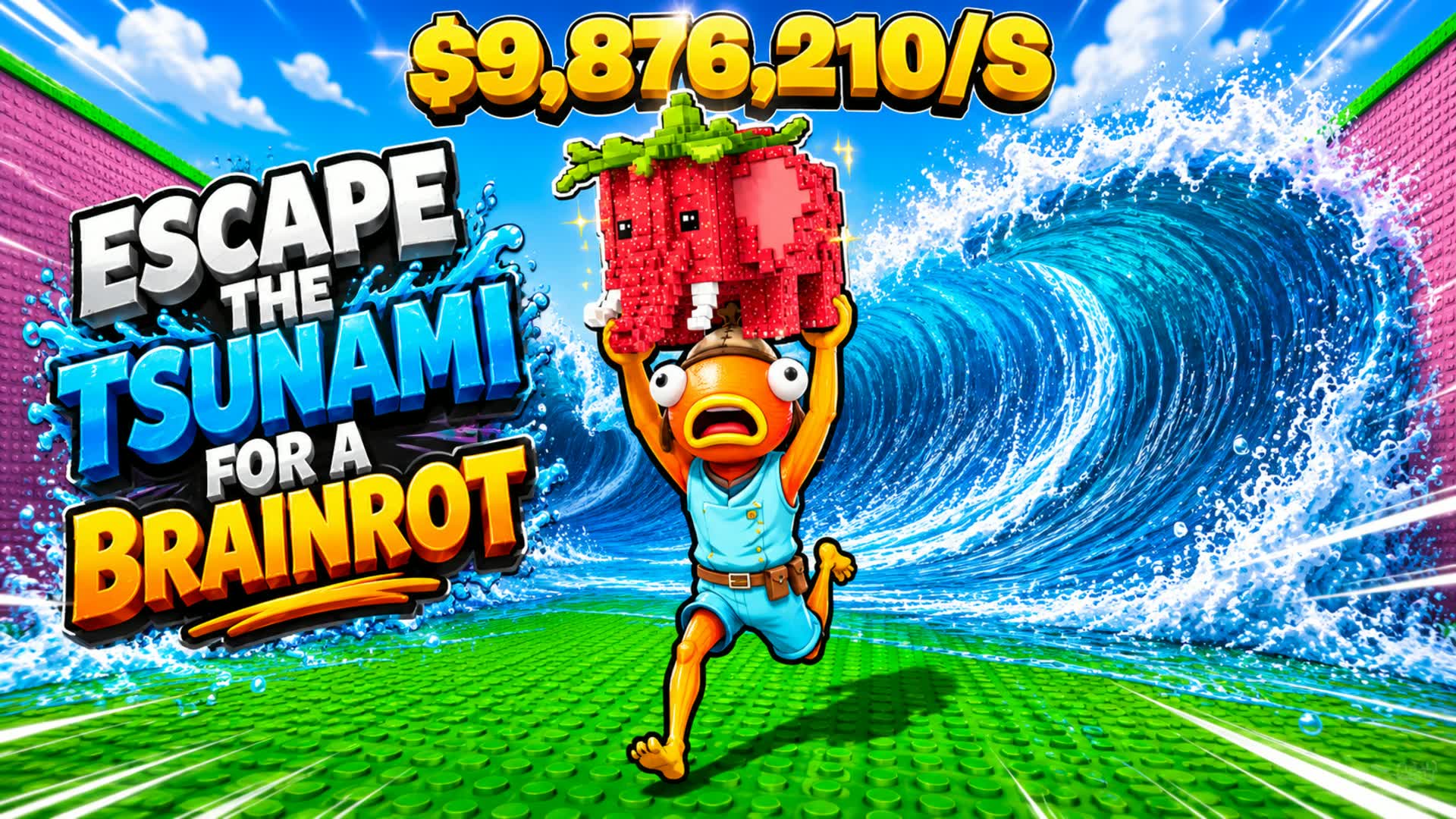 ESCAPE THE TSUNAMI FOR BRAINROT