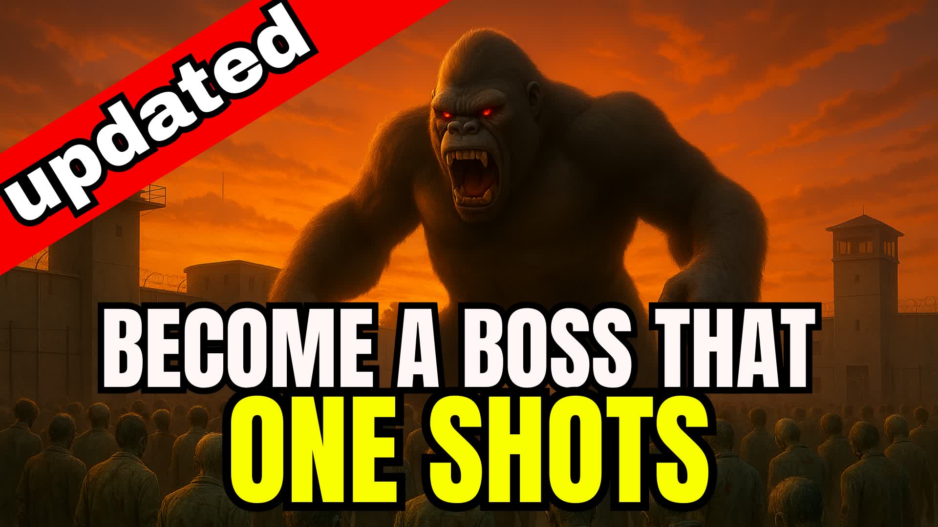 ZOMBIE JAIL BOSS BATTLE! One Shot Slide